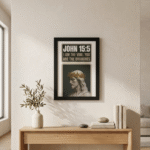 John 15:5 | I Am the Vine, You Are the Branches | Premium Bible Verse Wall Frame